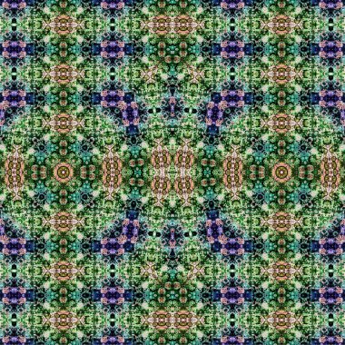 Kusursuz kaotik şablon. Soyut sanat geçmişi. Kusursuz bir doku. Modern arka plan. Mandala