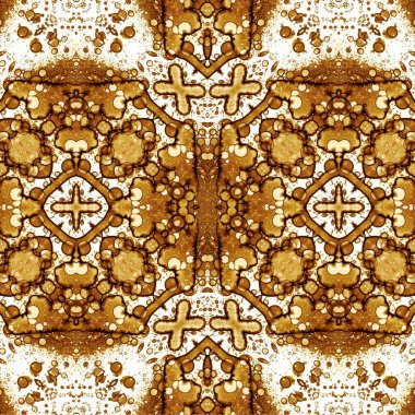 Kusursuz kaotik şablon. Soyut sanat geçmişi. Kusursuz bir doku. Modern arka plan. Mandala