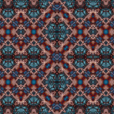 Kusursuz kaotik şablon. Soyut sanat geçmişi. Kusursuz bir doku. Modern arka plan. Mandala