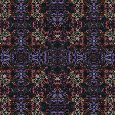 Kusursuz etnik düzen. Soyut retro arka plan. Kusursuz bir doku. Simetrik arkaplan. Sanat dokusu