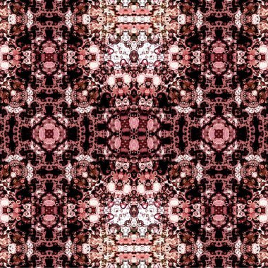 Kusursuz kaotik şablon. Soyut sanat geçmişi. Kusursuz bir doku. Modern arka plan. Mandala