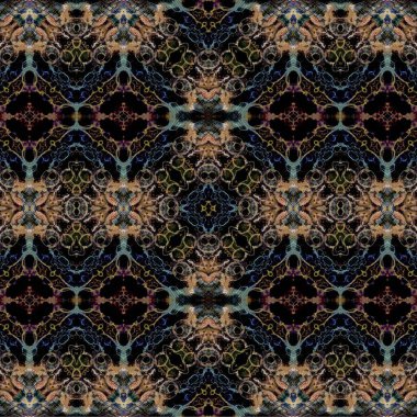 Kusursuz kaotik şablon. Soyut moda arka planı. Kusursuz bir doku. Modern arka plan. Kaleydoskopik