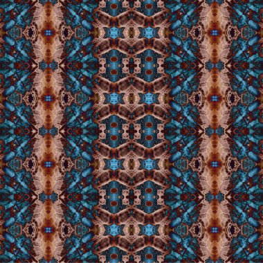 Kusursuz kaotik şablon. Soyut sanat geçmişi. Kusursuz bir doku. Modern arka plan. Mandala