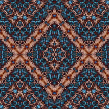 Kusursuz kaotik şablon. Soyut sanat geçmişi. Kusursuz bir doku. Modern arka plan. Mandala