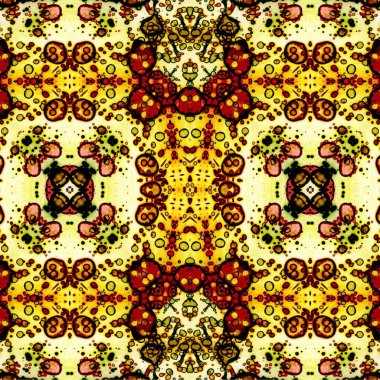 Kusursuz kaotik şablon. Soyut sanat geçmişi. Kusursuz bir doku. Modern arka plan. Mandala