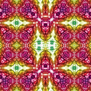 Kusursuz kaotik şablon. Soyut sanat geçmişi. Kusursuz bir doku. Modern arka plan. Mandala