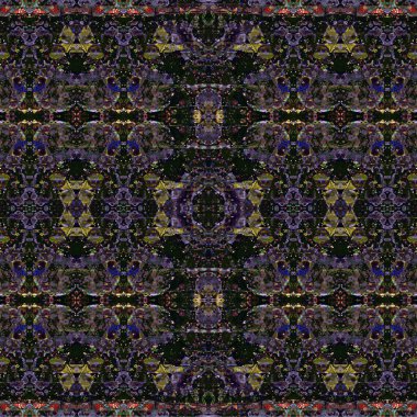 Kusursuz kaotik şablon. Soyut sanat geçmişi. Kusursuz bir doku. Modern arka plan. Mandala