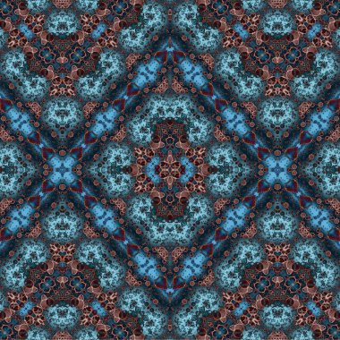 Kusursuz kaotik şablon. Soyut sanat geçmişi. Kusursuz bir doku. Modern arka plan. Mandala