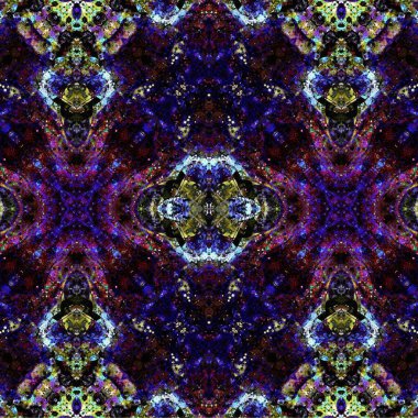 Kusursuz kaotik şablon. Soyut sanat geçmişi. Kusursuz bir doku. Modern arka plan. Mandala