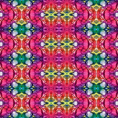 Kusursuz kaotik şablon. Soyut sanat geçmişi. Kusursuz bir doku. Modern arka plan. Mandala