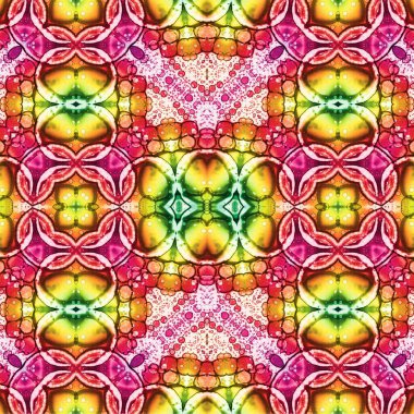 Kusursuz etnik düzen. Soyut retro arka plan. Kusursuz bir doku. Simetrik arkaplan. Sanat dokusu