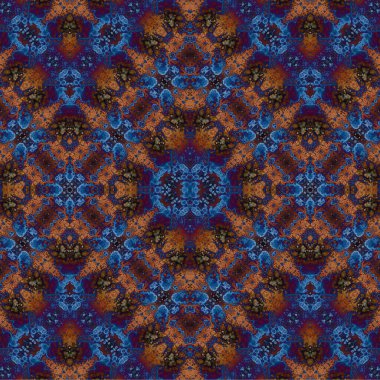 Kusursuz kaotik şablon. Soyut sanat geçmişi. Kusursuz bir doku. Modern arka plan. Mandala