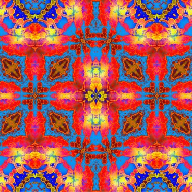 Kusursuz kaotik şablon. Soyut sanat geçmişi. Kusursuz bir doku. Modern arka plan. Mandala