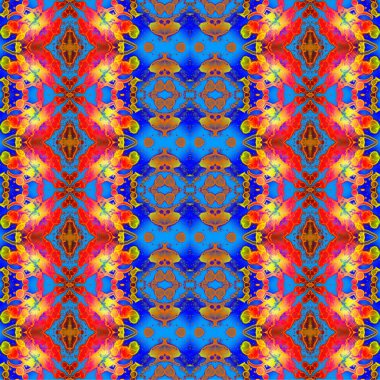 Kusursuz kaotik şablon. Soyut sanat geçmişi. Kusursuz bir doku. Modern arka plan. Mandala