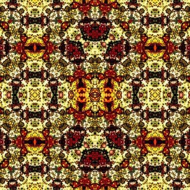 Kusursuz kaotik şablon. Soyut sanat geçmişi. Kusursuz bir doku. Modern arka plan. Mandala