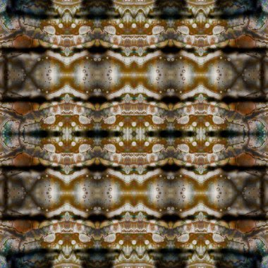 Kusursuz etnik düzen. Soyut retro arka plan. Kusursuz bir doku. Simetrik arkaplan. Sanat dokusu