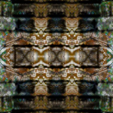 Kusursuz etnik düzen. Soyut retro arka plan. Kusursuz bir doku. Simetrik arkaplan. Sanat dokusu