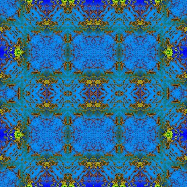 Kusursuz etnik düzen. Soyut retro arka plan. Kusursuz bir doku. Simetrik arkaplan. Sanat dokusu