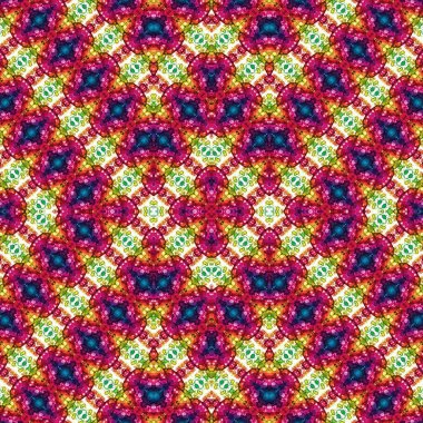 Kusursuz etnik düzen. Soyut retro arka plan. Kusursuz bir doku. Simetrik arkaplan. Sanat dokusu