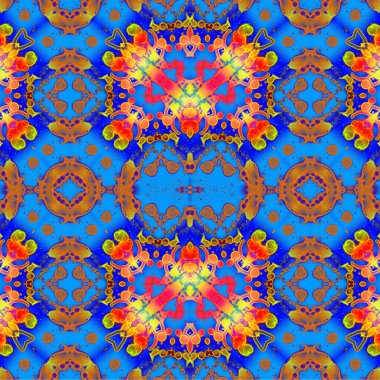 Kusursuz etnik düzen. Soyut retro arka plan. Kusursuz bir doku. Simetrik arkaplan. Sanat dokusu