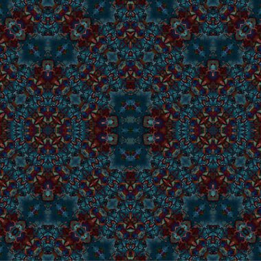 Seamless ethnic pattern. Abstract retro background. Seamless texture. Symmetrical background. Art texture