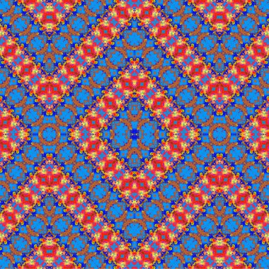 Kusursuz etnik düzen. Soyut retro arka plan. Kusursuz bir doku. Simetrik arkaplan. Sanat dokusu