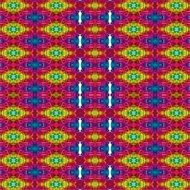 Kusursuz etnik düzen. Soyut retro arka plan. Kusursuz bir doku. Simetrik arkaplan. Sanat dokusu