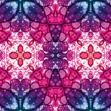 Kusursuz etnik düzen. Soyut retro arka plan. Kusursuz bir doku. Simetrik arkaplan. Sanat dokusu