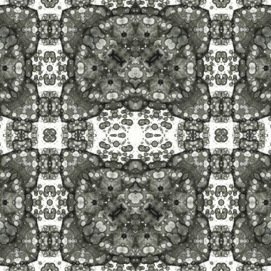 Kusursuz etnik düzen. Soyut retro arka plan. Kusursuz bir doku. Simetrik arkaplan. Sanat dokusu