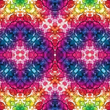 Seamless ethnic pattern. Abstract retro background. Seamless texture. Symmetrical background. Art texture