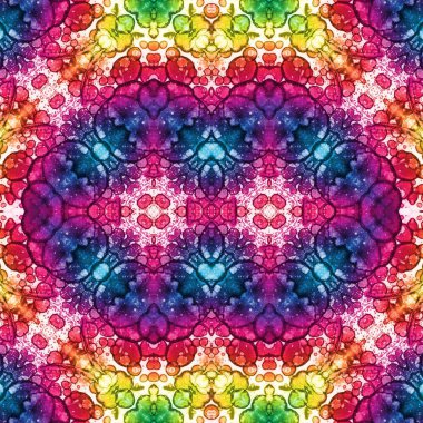 Kusursuz etnik düzen. Soyut retro arka plan. Kusursuz bir doku. Simetrik arkaplan. Sanat dokusu