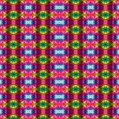 Kusursuz etnik düzen. Soyut retro arka plan. Kusursuz bir doku. Simetrik arkaplan. Sanat dokusu