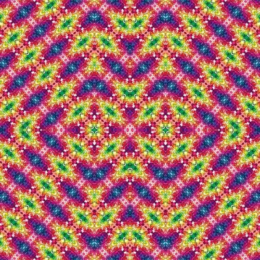 Kusursuz etnik düzen. Soyut retro arka plan. Kusursuz bir doku. Simetrik arkaplan. Sanat dokusu