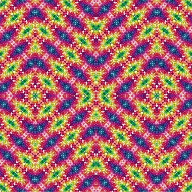 Kusursuz etnik düzen. Soyut retro arka plan. Kusursuz bir doku. Simetrik arkaplan. Sanat dokusu