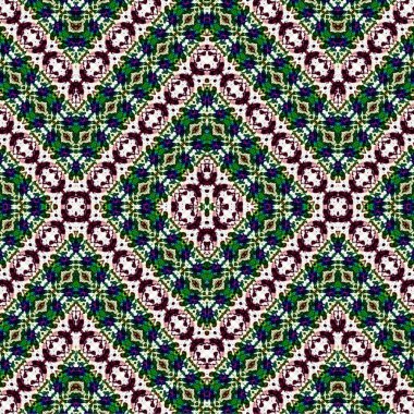 Kusursuz etnik düzen. Soyut retro arka plan. Kusursuz bir doku. Simetrik arkaplan. Sanat dokusu