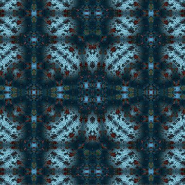 Kusursuz etnik düzen. Soyut retro arka plan. Kusursuz bir doku. Simetrik arkaplan. Sanat dokusu