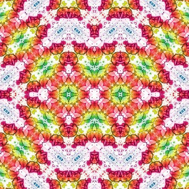 Kusursuz etnik düzen. Soyut retro arka plan. Kusursuz bir doku. Simetrik arkaplan. Sanat dokusu