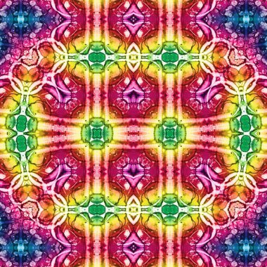 Kusursuz etnik düzen. Soyut retro arka plan. Kusursuz bir doku. Simetrik arkaplan. Sanat dokusu