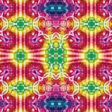 Kusursuz etnik düzen. Soyut retro arka plan. Kusursuz bir doku. Simetrik arkaplan. Sanat dokusu