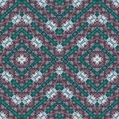 Kusursuz etnik düzen. Soyut retro arka plan. Kusursuz bir doku. Simetrik arkaplan. Sanat dokusu