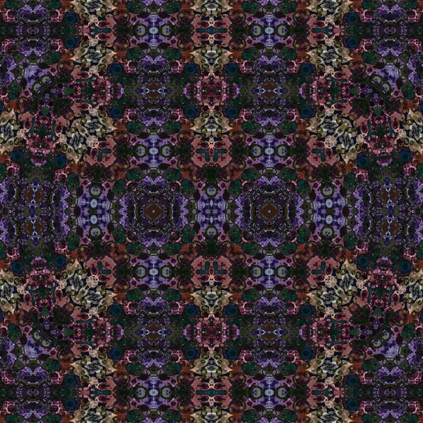 Kusursuz etnik düzen. Soyut retro arka plan. Kusursuz bir doku. Simetrik arkaplan. Sanat dokusu