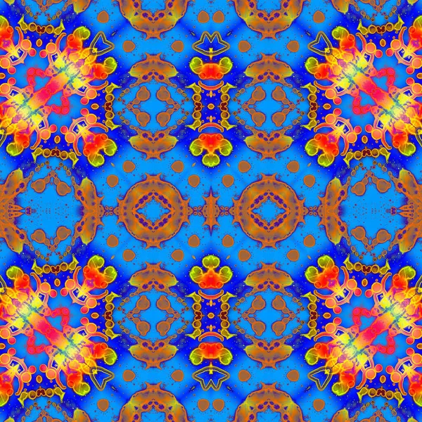 Kusursuz etnik düzen. Soyut retro arka plan. Kusursuz bir doku. Simetrik arkaplan. Sanat dokusu