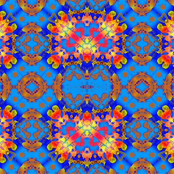 Kusursuz etnik düzen. Soyut retro arka plan. Kusursuz bir doku. Simetrik arkaplan. Sanat dokusu