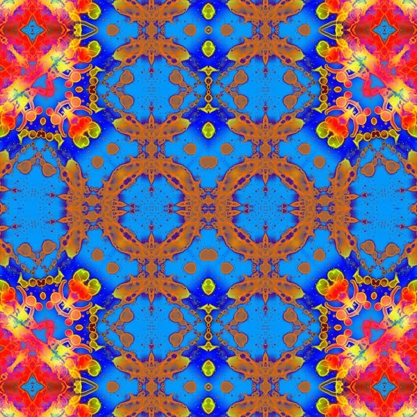 Kusursuz etnik düzen. Soyut retro arka plan. Kusursuz bir doku. Simetrik arkaplan. Sanat dokusu