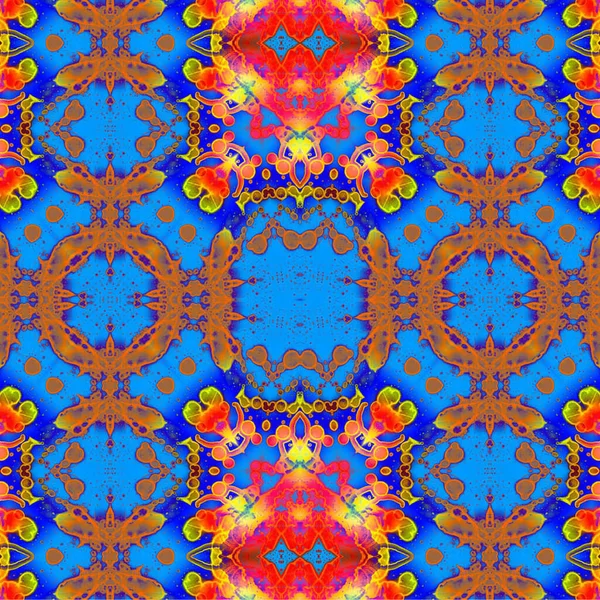 Kusursuz etnik düzen. Soyut retro arka plan. Kusursuz bir doku. Simetrik arkaplan. Sanat dokusu