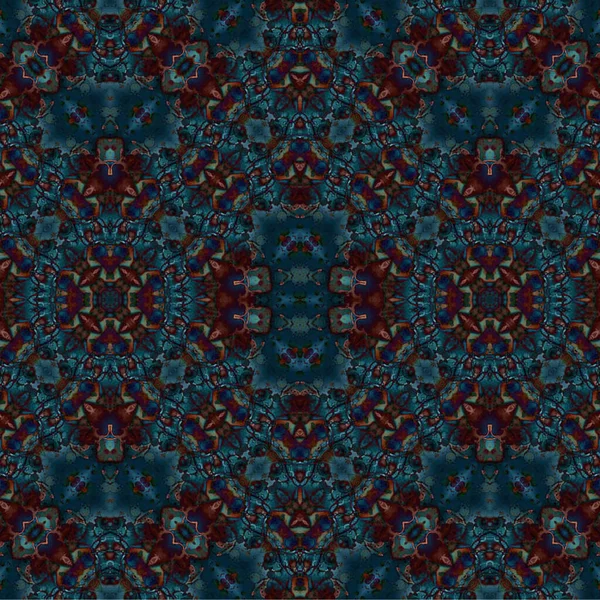 Kusursuz etnik düzen. Soyut retro arka plan. Kusursuz bir doku. Simetrik arkaplan. Sanat dokusu