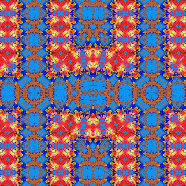 Kusursuz etnik düzen. Soyut retro arka plan. Kusursuz bir doku. Simetrik arkaplan. Sanat dokusu