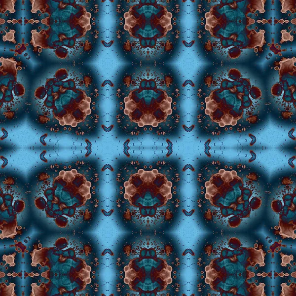 Kusursuz etnik düzen. Soyut retro arka plan. Kusursuz bir doku. Simetrik arkaplan. Sanat dokusu