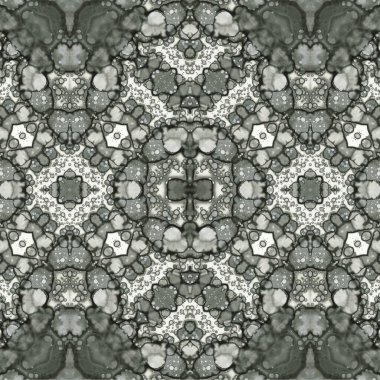 Kusursuz etnik düzen. Soyut retro arka plan. Kusursuz bir doku. Simetrik arkaplan. Sanat dokusu