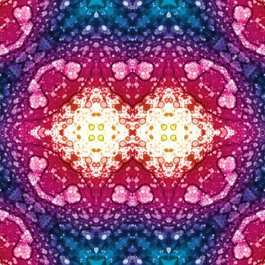 Kusursuz etnik düzen. Soyut retro arka plan. Kusursuz bir doku. Simetrik arkaplan. Sanat dokusu